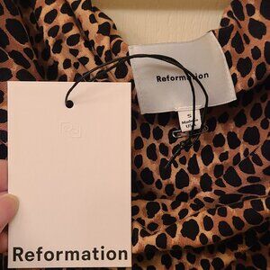 Reformation Jamen Knit Dress Brown - Size S